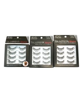 Ardell Faux Mink Wispies Multipack 4 Pair Lashes 67409 Bundle of 3 New Sealed
